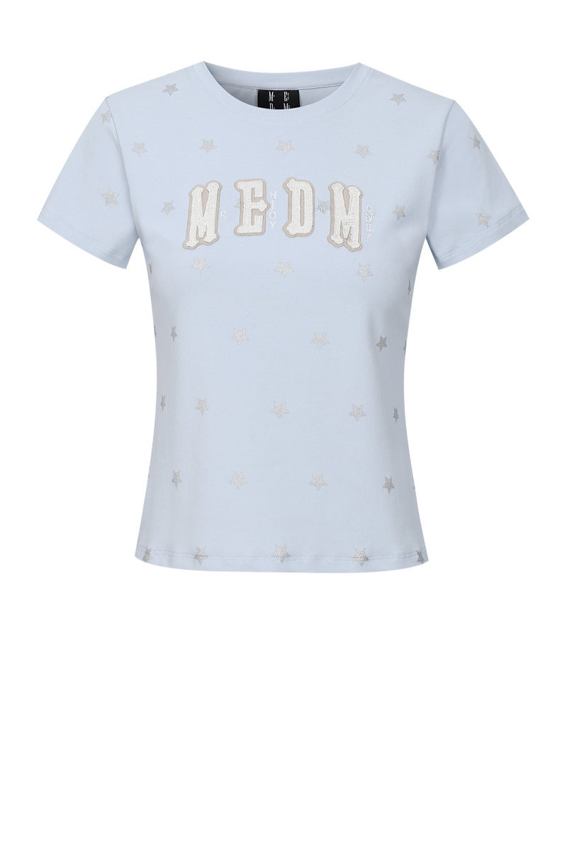 MEDM Graffiti Star Print Raglan Tee