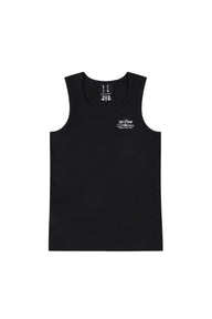 MEDM Classic Script Letter Embroidery Heavyweight Men Sleeveless Tank Top