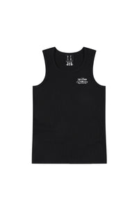MEDM Classic Script Letter Embroidery Heavyweight Men Sleeveless Tank Top
