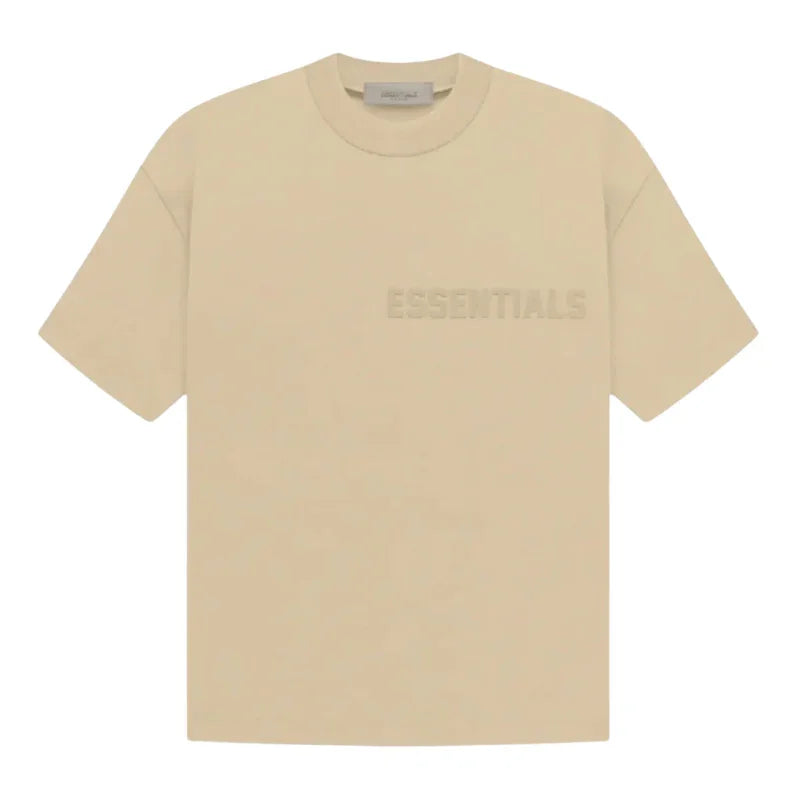 [Loose Fit] Fear Of God Essentials SS23 Rubber Embossed Tee SAND
