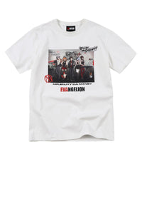 MEDM x EVA NEVER END Main KV Poster Print Crew Neck Summer Street Casual Tee