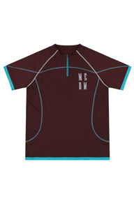 MEDM Plaid Half Zip Quick Dry Tee