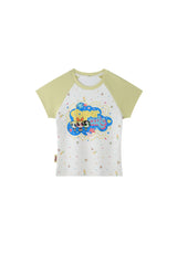 BJHG × The Powerpuff Girls Women Figure‑Flattering Graphic‑Print Short‑Sleeve Tee