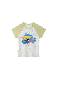 BJHG × The Powerpuff Girls Women Figure‑Flattering Graphic‑Print Short‑Sleeve Tee