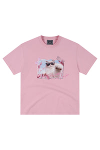 MEDM x YAD Healing Pet Photo Print Unisex Crew Neck Tee