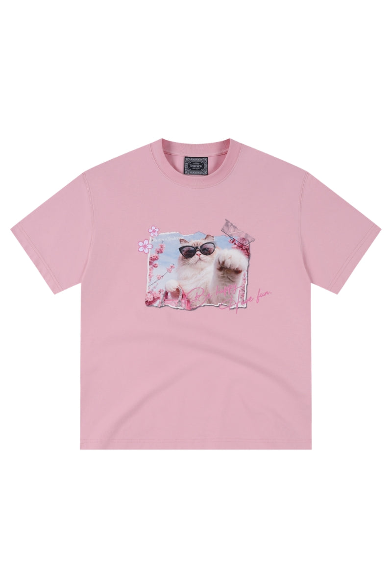 MEDM x YAD Healing Pet Photo Print Unisex Crew Neck Tee