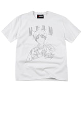 MEDM x EVA NEVER END Series T-Shirt with Half-Body Character Sketch Print