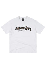 MEDM Camo Print Patch Embroidery Slub Cotton Crew Neck Tee