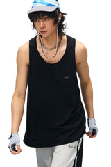 BJHG Men Cotton Sleeveless Tank Top Summer Loose Outdoor Fitness Vest