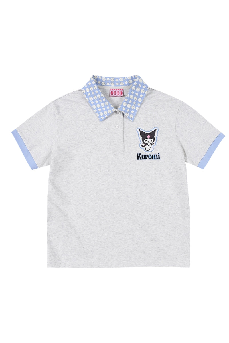 MEDM x Sanrio Kuromi Contrast Trim Polo Tee