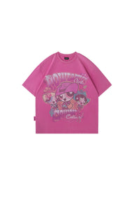 BJHG x The Powerpuff Girls Women American Cotton Tee Summer