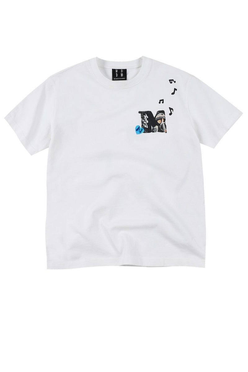 MEDM x NEWMASUS Back-to-Back Letter Couple Tee