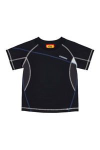 AFGK 7A Anti-Bacterial Flatlock Stitch T-Shirt, Unisex Loose Summer Sports Tee