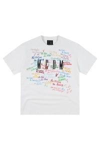 MEDM Graffiti Print UPF40+ Sun Protection American Street Couple Tee