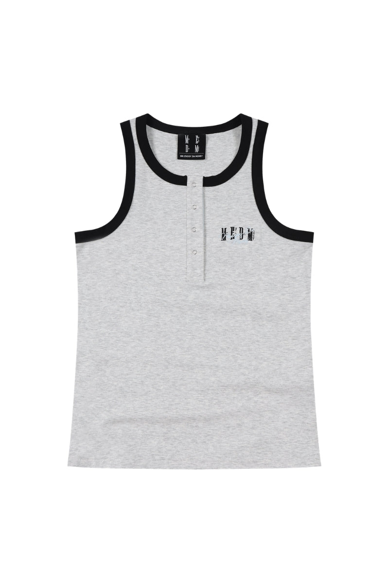 MEDM Dopamine Color 3D Embroidery Women Racerback Tank