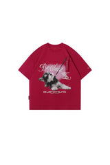 BJHG Unisex Puppy Print Couple Tee