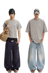 Masonprince 26 Early Spring Layered Crew Neck Knit Short-Sleeve T-Shirt