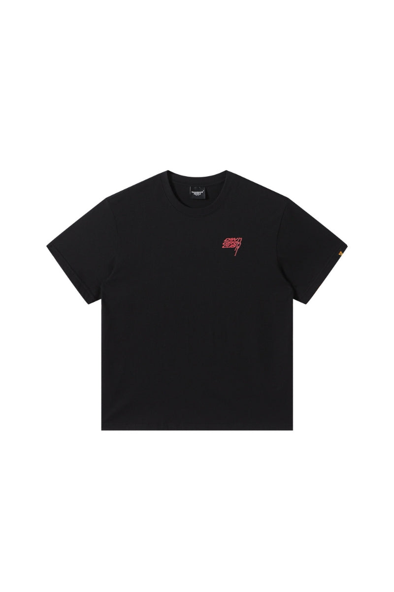 Dangerouspeople DSP Speed‑Theme Slogan Cotton Loose Couple Tee