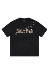 MEDM Leopard Patch Logo Oversized Unisex Tee