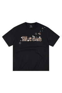 MEDM Leopard Patch Logo Oversized Unisex Tee