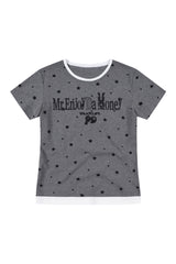MEDM Fake Two-piece Star Polka Dot Women Tee