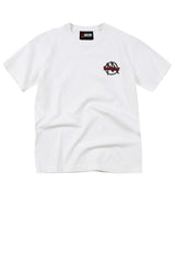 MEDM x EVA NEVER END Chibi Group Figure Star Print Crew Neck Summer Trendy Tee