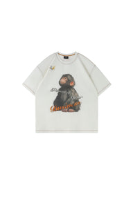 BJHG Men Cool‑Touch Sun‑Protection Quick‑Dry Tee American Retro Print Luxury Summer Top