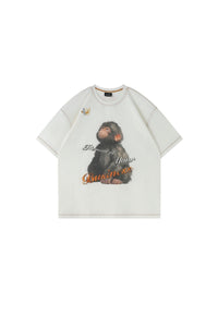 BJHG Men Cool‑Touch Sun‑Protection Quick‑Dry Tee American Retro Print Luxury Summer Top