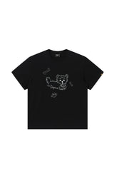 Dangerouspeople DSP Dog Patch Embroidered Loose Short Sleeve Tee