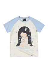MEDM x Iria Mailbox Guardian Dog Print Women Raglan Tee