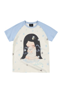 MEDM x Iria Mailbox Guardian Dog Print Women Raglan Tee