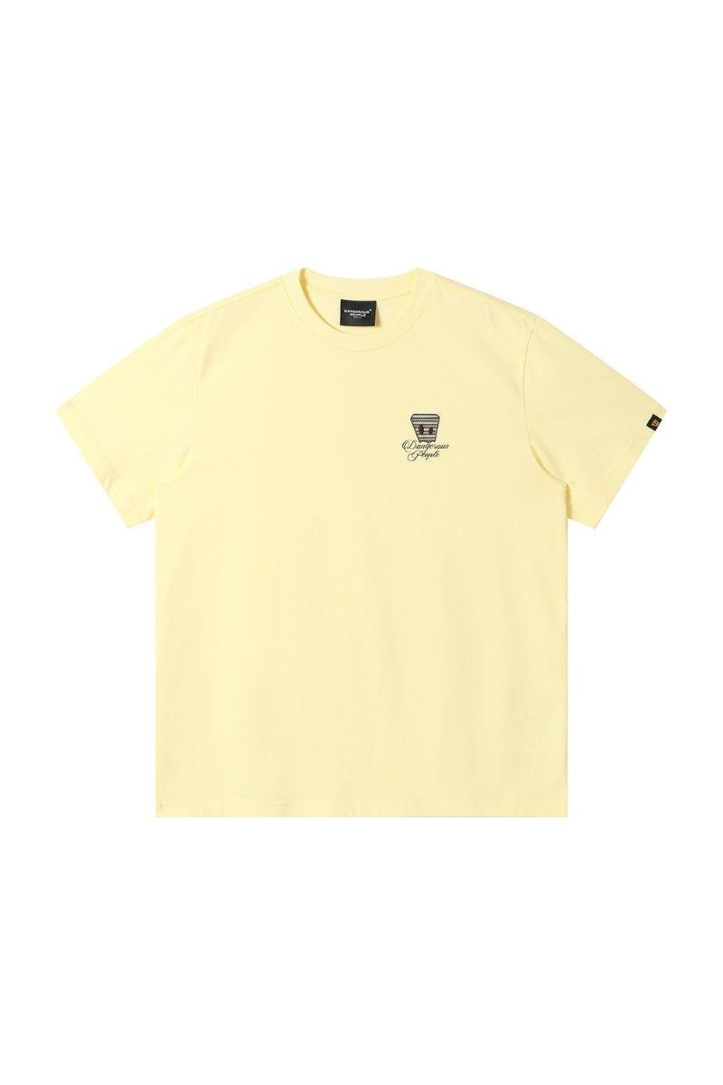 DangerousPeople DSP Mini‑D Print & Embroidery Loose Tee