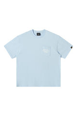 DangerousPeople DSP Letter Print Pocket Loose‑Fit Crew Neck Tee