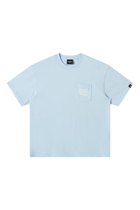 DangerousPeople DSP Letter Print Pocket Loose‑Fit Crew Neck Tee