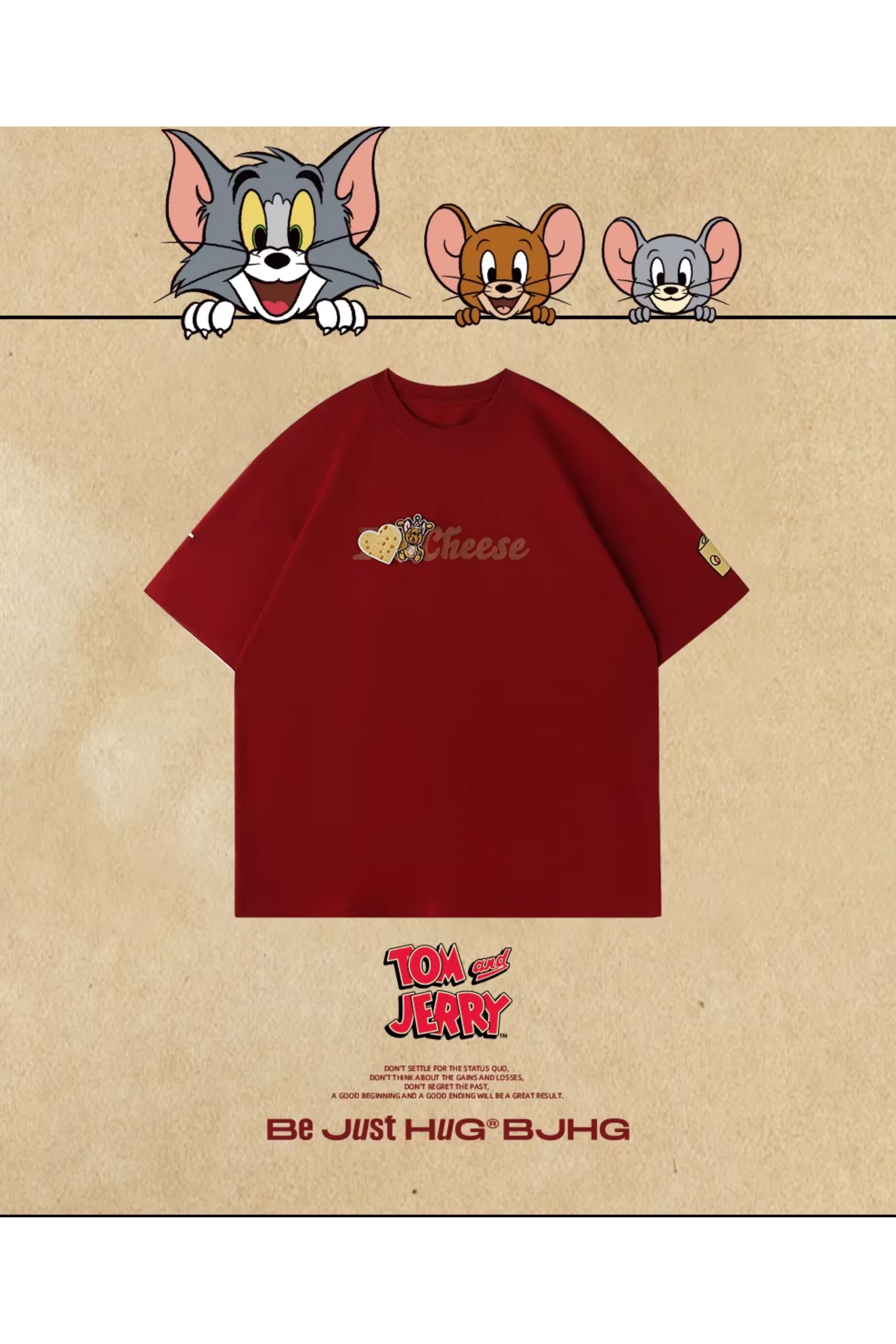 BJHG x Tom & Jerry No Regrets Cheese Tee