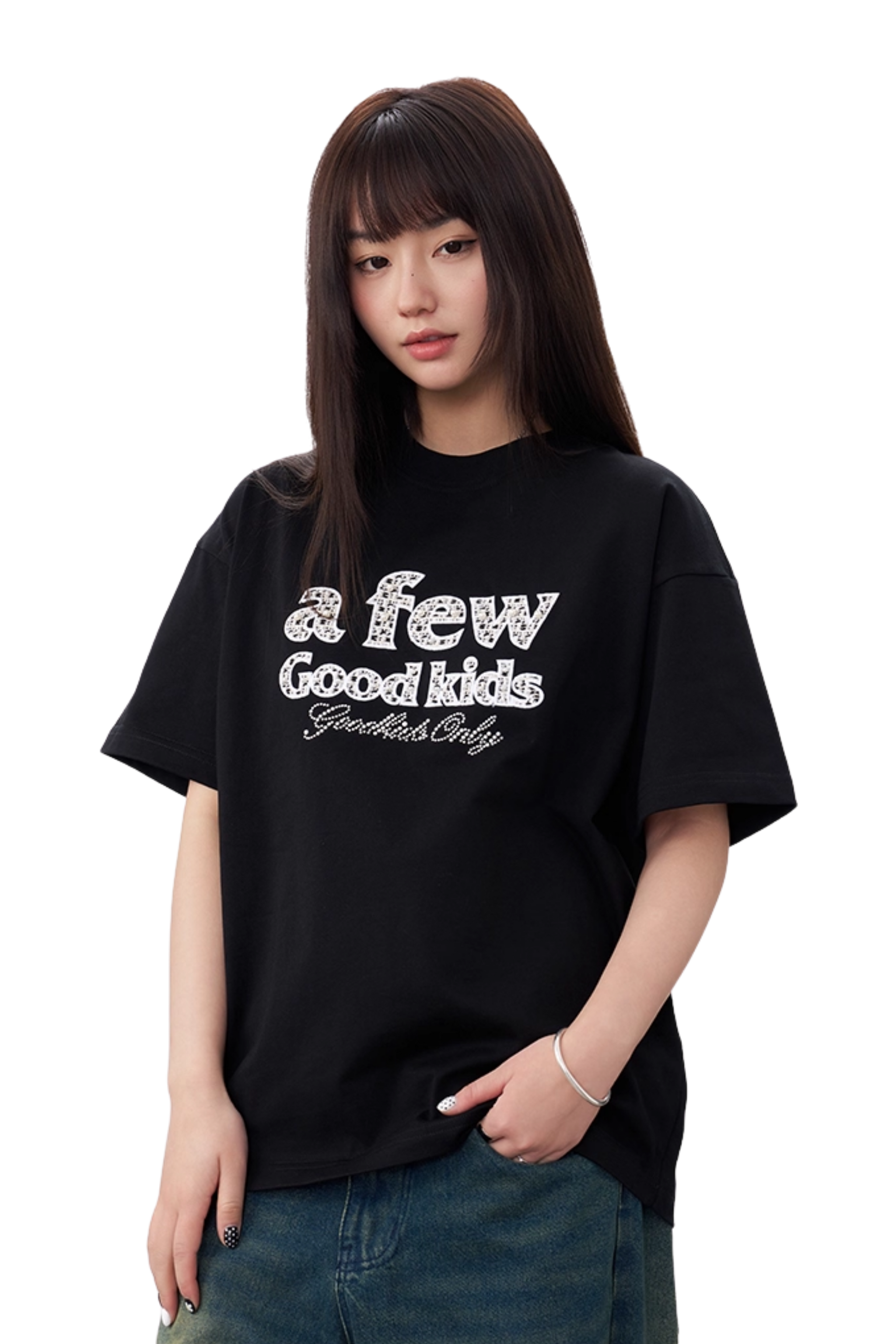 AFGK Colour Patch Pearl Stone Tee