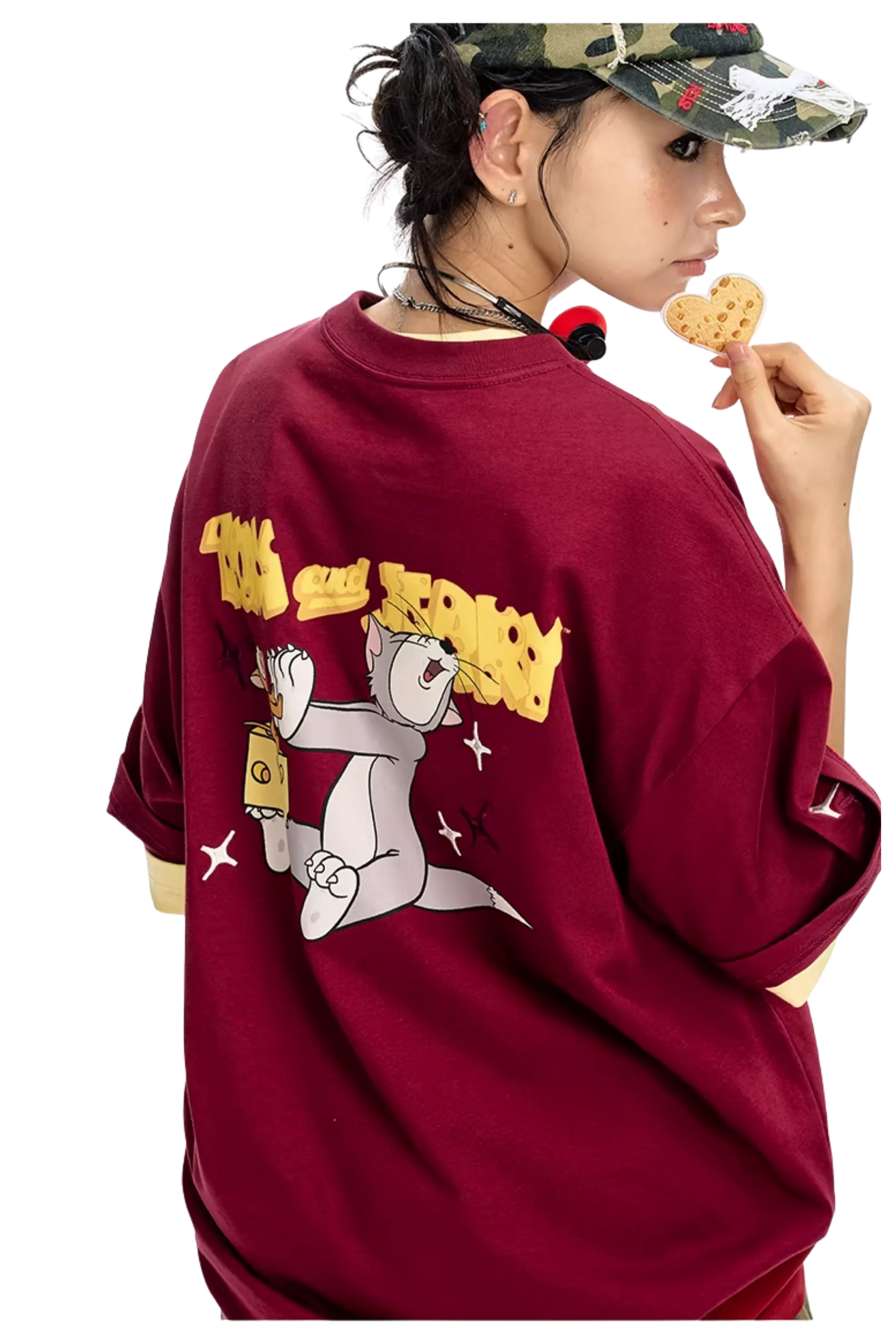 BJHG x Tom & Jerry No Regrets Cheese Tee