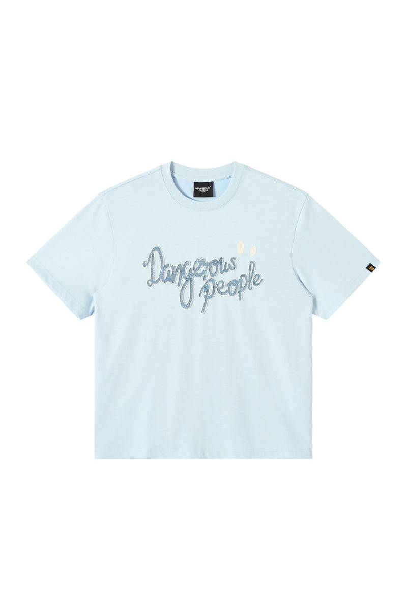 DangerousPeople DSP Mini‑D Carousel 3D Embroidery 100% Cotton Tee