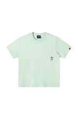 Dangerouspeople DSP Colorful Wave Embroidery 100% Cotton Loose Tee