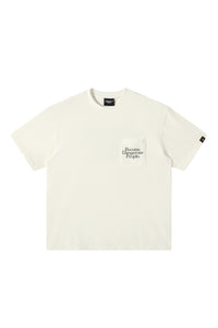 DangerousPeople DSP Letter Print Pocket Loose‑Fit Crew Neck Tee