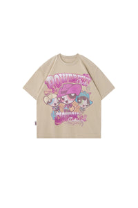 BJHG x The Powerpuff Girls Women American Cotton Tee Summer