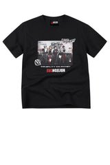 MEDM x EVA NEVER END Main KV Poster Print Crew Neck Summer Street Casual Tee