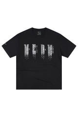 MEDM Sequin Phantom Letter Loose Crew Neck T-Shirt Unisex