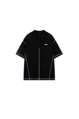 BJHG Summer Men Retro Waffle Knit Polo Shirt Quick‑Dry American Daily Wear Top
