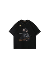 BJHG Men Cool‑Touch Sun‑Protection Quick‑Dry Tee American Retro Print Luxury Summer Top