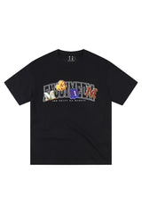 MEDM Double Color Embroidery Letter Unisex T-Shirt