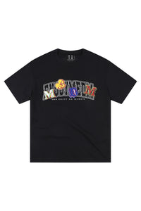 MEDM Double Color Embroidery Letter Unisex T-Shirt