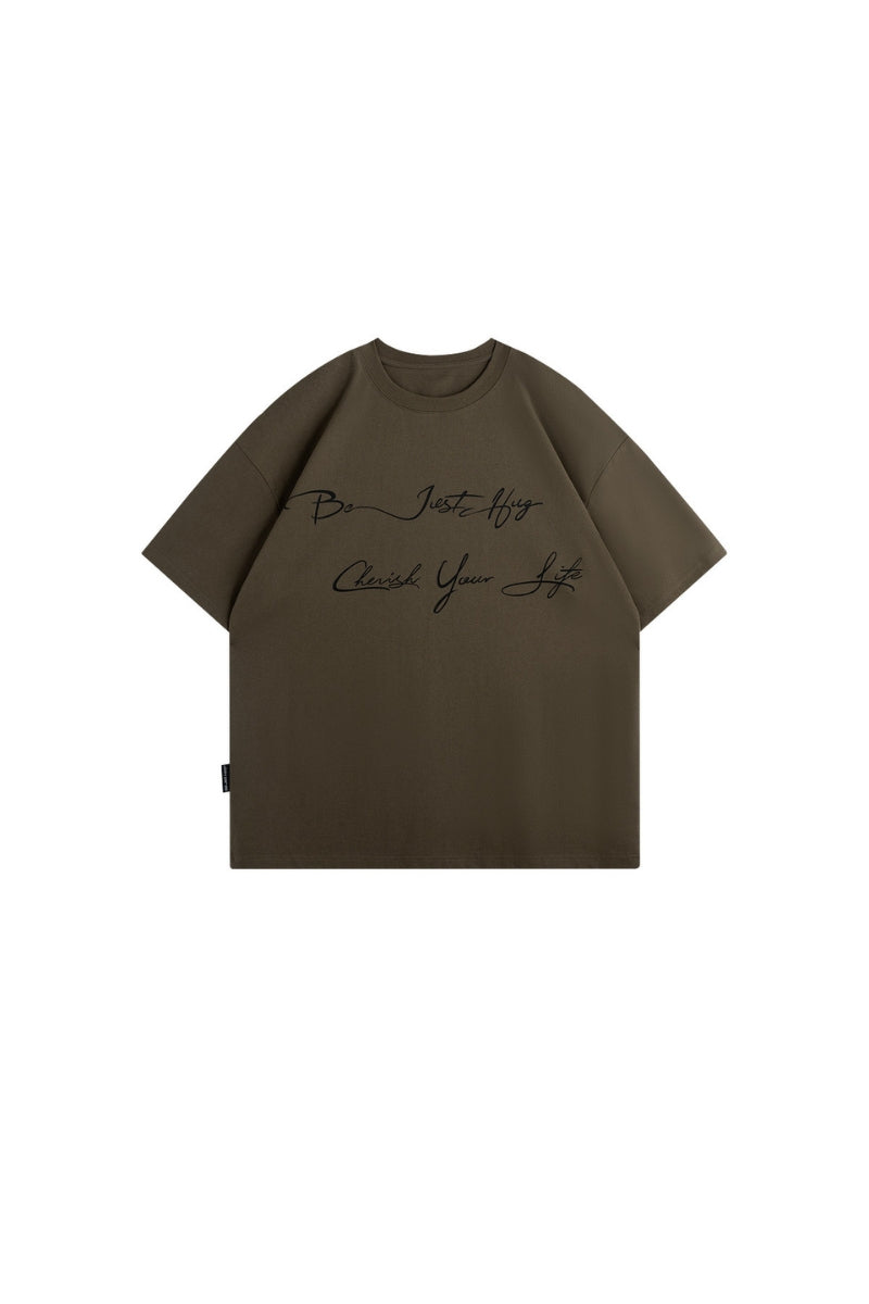 BJHG Unisex Vintage Cotton Tee Summer American Casual Couple Top