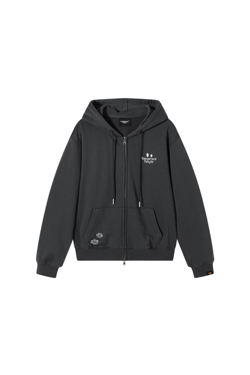 Dangerouspeople｜Double Zip Furry Ear Hoodie Streetwear