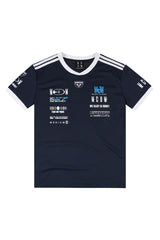 MEDM Racing Logo Print Crew Neck T-Shirt